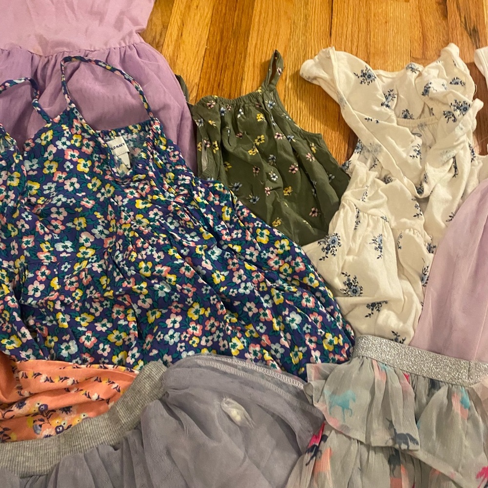 Lot of girls dresses and skirts size 5
